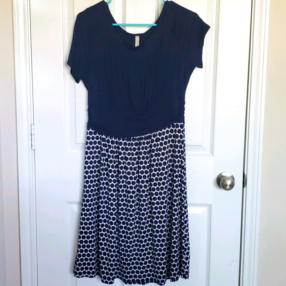 Modcloth navy jersey dress